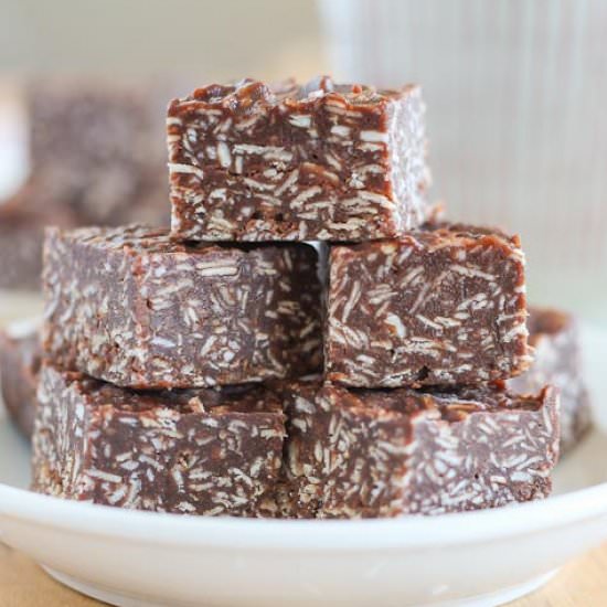 Chocolate Coconut Oat Bars