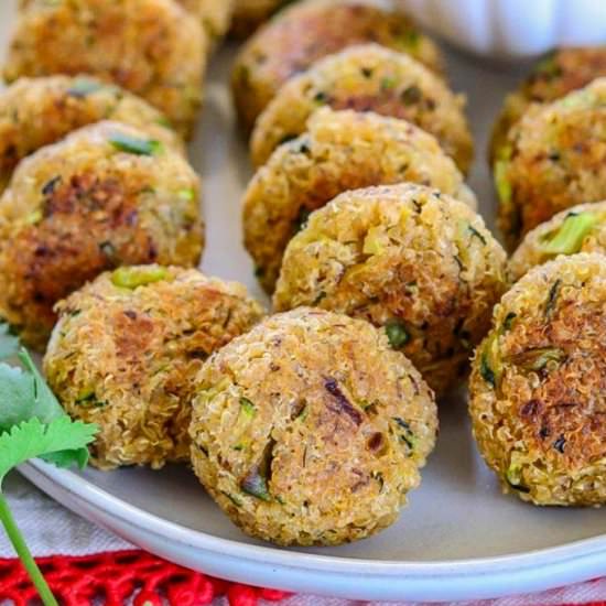 Baked Quinoa Zucchini Bites