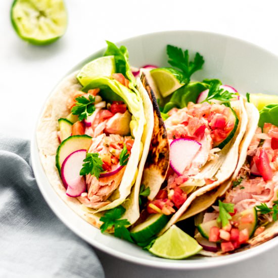 Slow Roasted Salmon Tacos