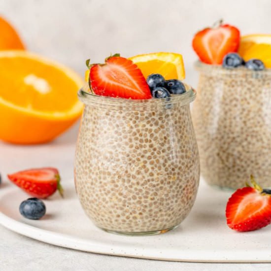 Orange Creamsicle Chia Pudding