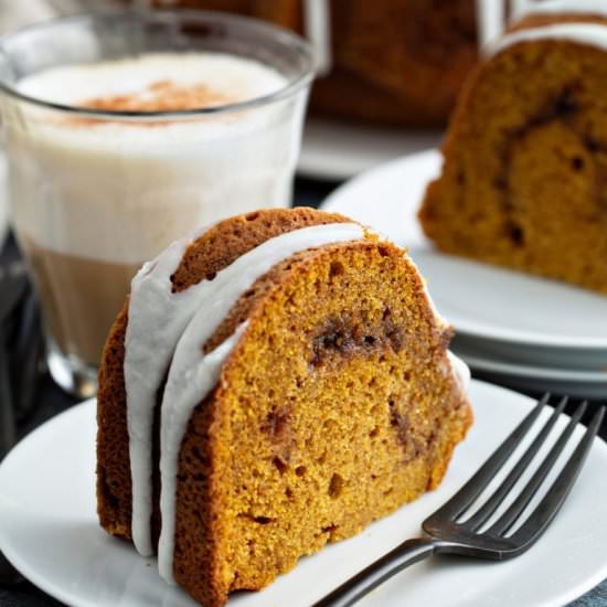 Sour Cream Cinnamon Pumpkin Bundt