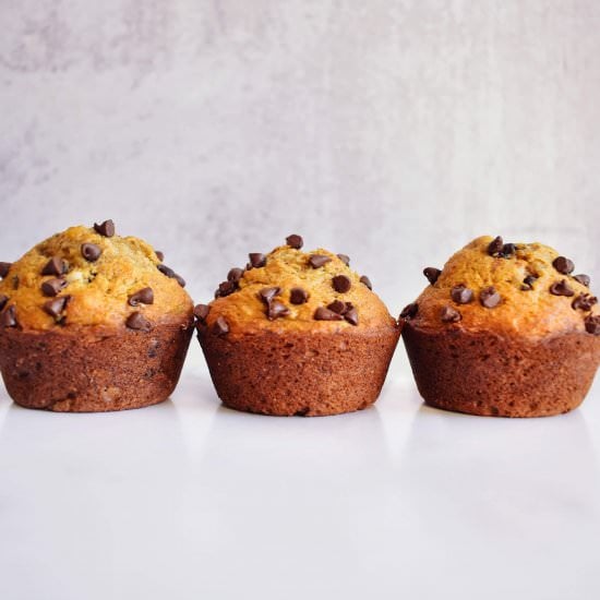 Chocolate Coconut Banana Muffins