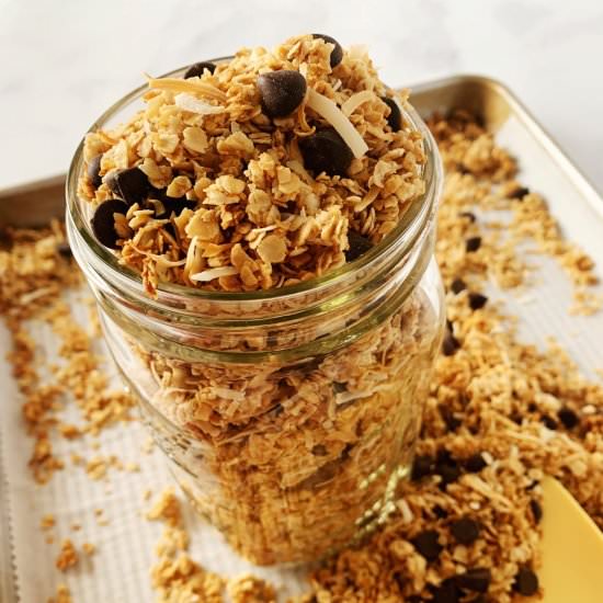 Dark Chocolate Coconut Granola