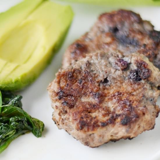 Blueberry Turkey Breakfast Sausage