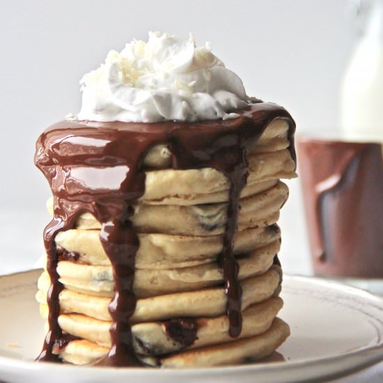 Coconut Chocolate Chips Pancakes