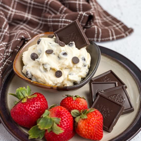 Chocolate Chip Dip wth Cream Cheese