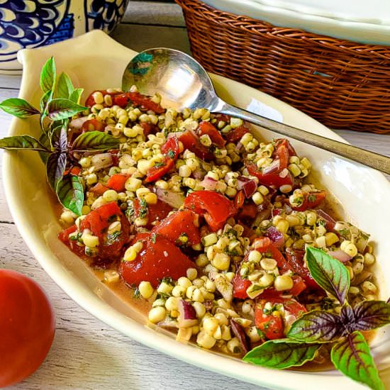 Fresh Corn & Tomato Salad