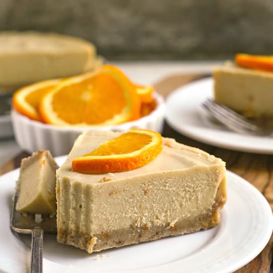 Paleo Orange Creamsicle Cheesecake