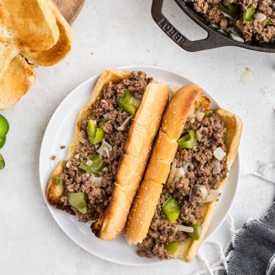 Philly Cheesesteak Sloppy Joes