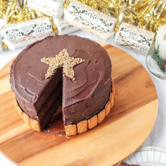 Hint of Cinnamon Chocolate Cake
