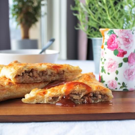 Pork Puff Pastry Pockets