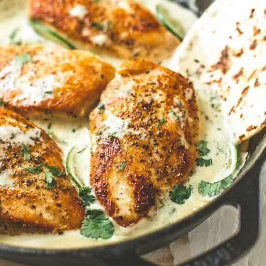 Chicken with Cilantro Lime Sauce