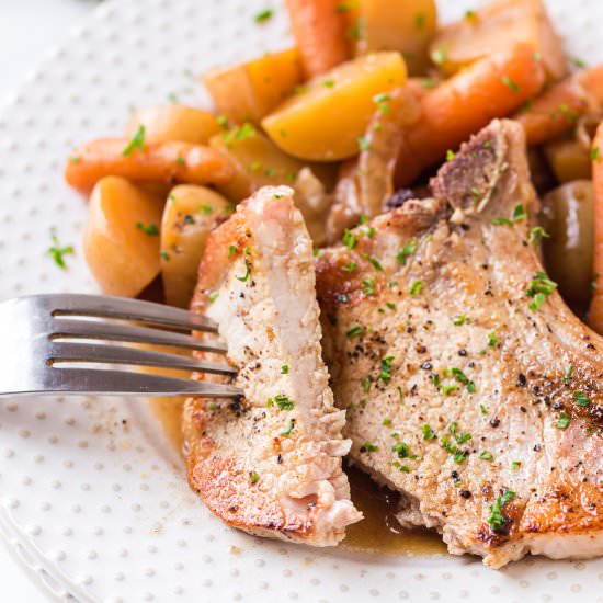 Instant Pot Pork Chops with Veggies