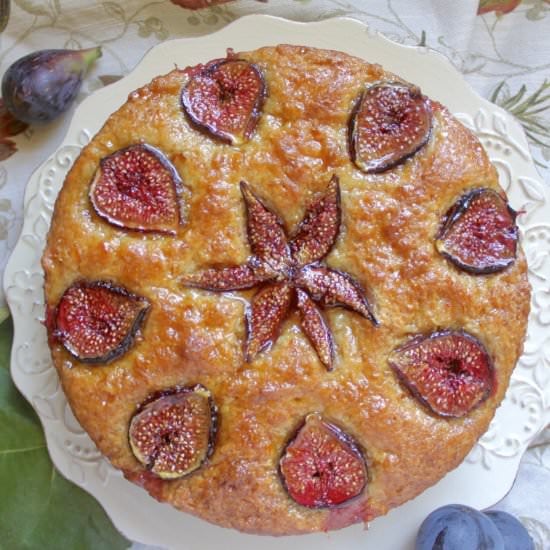 Fig Cake with Orange Sugar Glaze