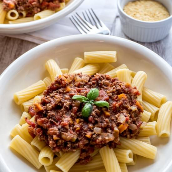 Vegan Cauliflower Walnut Bolognese