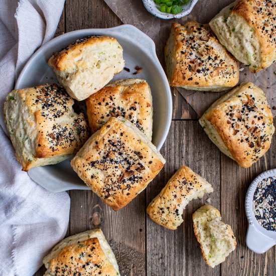 Everything bagel scallion biscuits