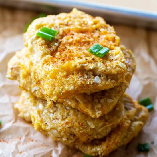 Baked Cauliflower Hashbrown Patties