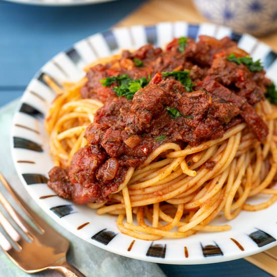 Duck and Lamb Bolognese