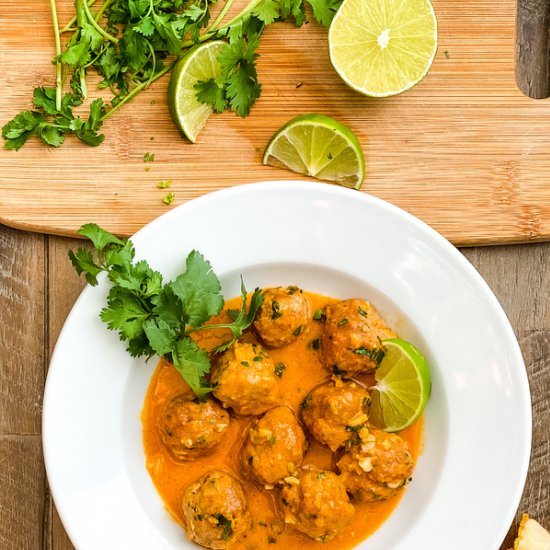 Thai Turkey Meatball Curry