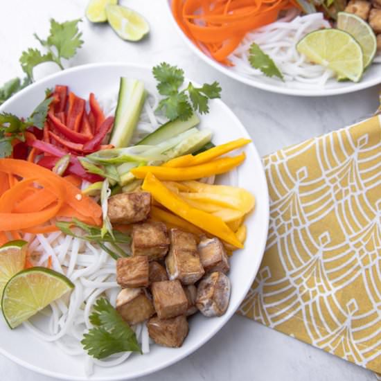Mango Spring Roll Bowls with Tofu