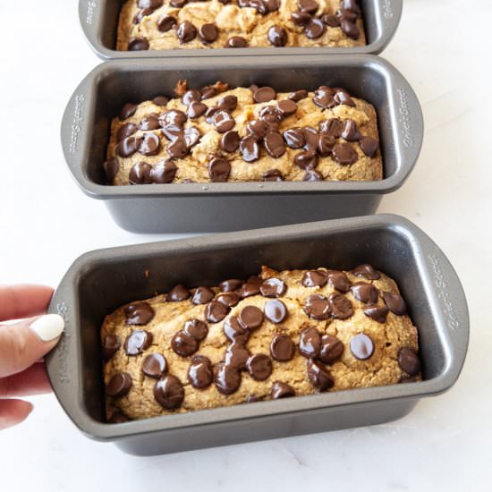 Chocolate Chip Banana Oat Mini Loav