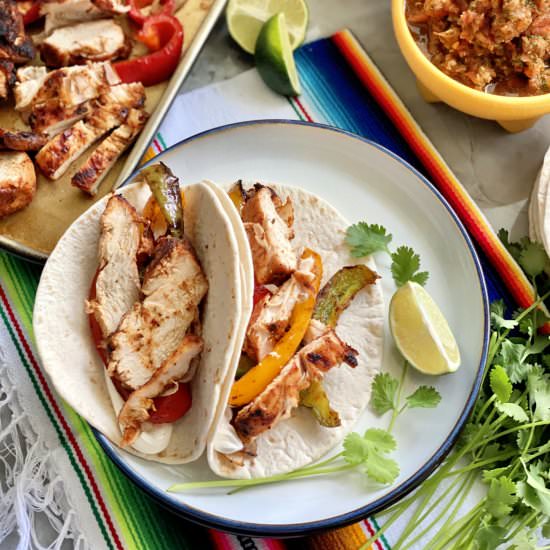 Grilled Chicken Fajitas