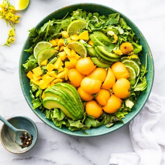 Melon Mango Avocado Salad
