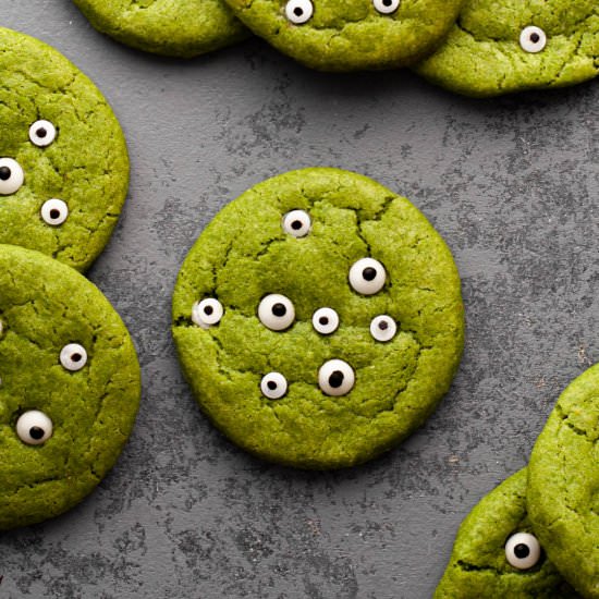 Matcha Monster Cookies