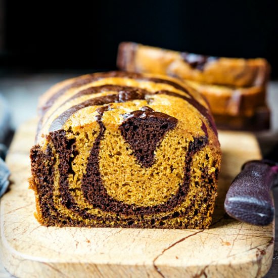 Chocolate Marble Pumpkin Bread
