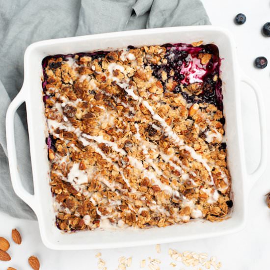 Vegan Blueberry Crumble