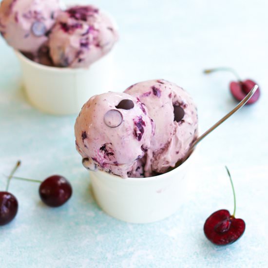 Low-Carb Cherry Garcia Ice Cream