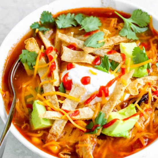 Easy Chicken Tortilla Soup