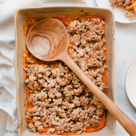 Healthier Sweet Potato Casserole