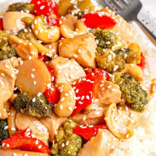 Healthy Cashew Chicken