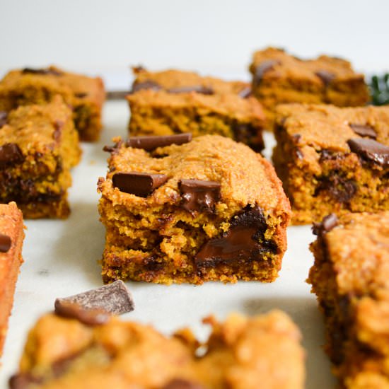 Gluten-Free Pumpkin Spice Blondies
