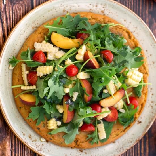Summer Socca; Chickpea Flatbread