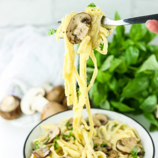Cauliflower and Mushroom Pasta