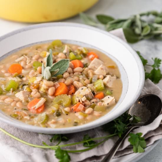 Green Chili Chicken and Beans