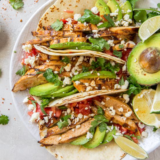 Chili Lime Chicken Tacos