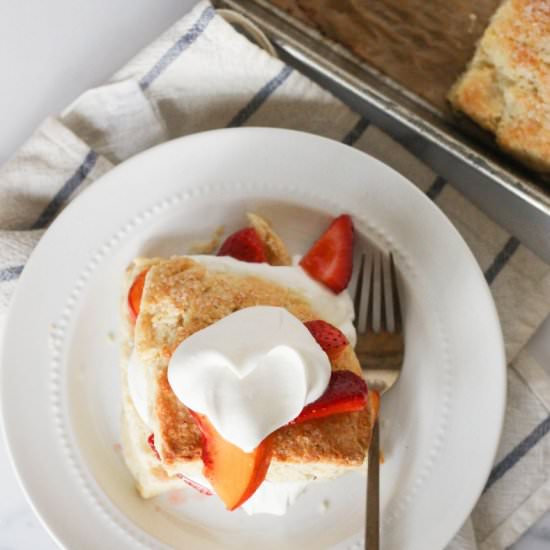 Peach Strawberry Shortcake
