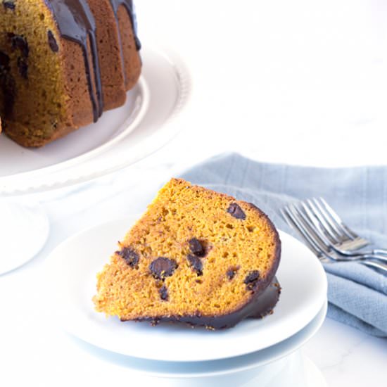 Pumpkin Chocolate Chip Bundt Cake w