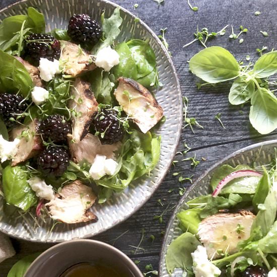 basil, blackberry & grilled chicken
