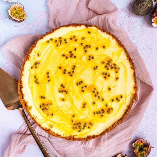 Passionfruit cheesecake