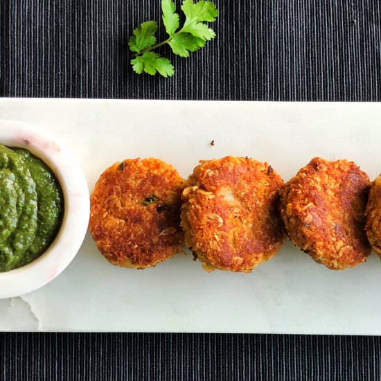 Oats and Paneer cutlet