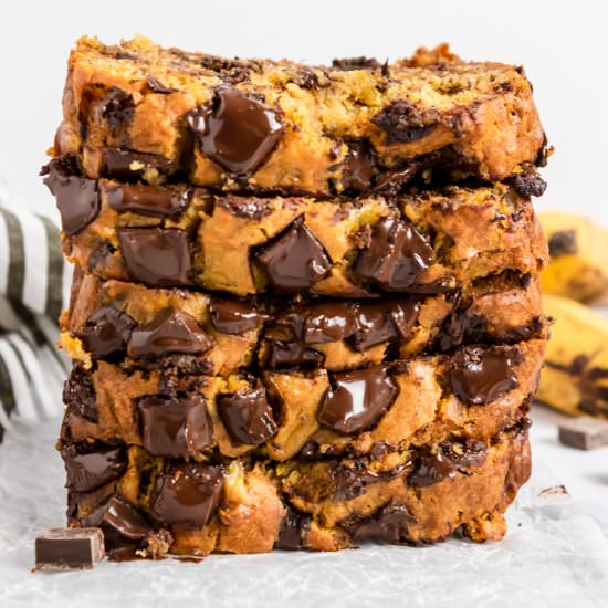 Pumpkin Chip Banana Bread