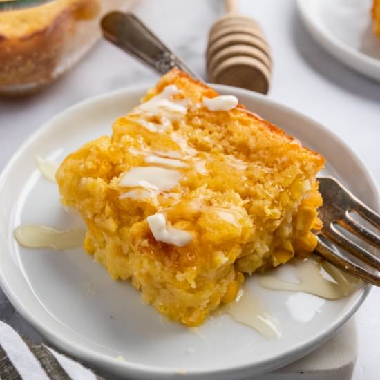 Honey Cornbread Casserole