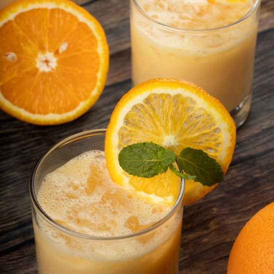 Milk And Orange Juice
