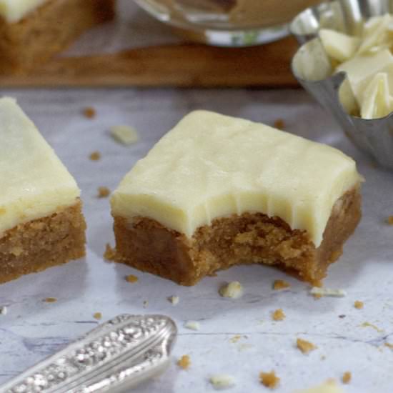 PB White Chocolate Blondies