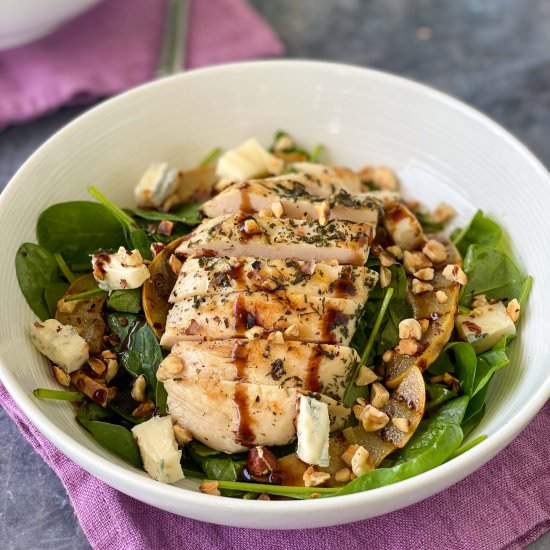 GORGONZOLA, PEAR & CHICKEN SALAD