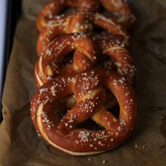 Homemade Bavarian Soft Pretzels